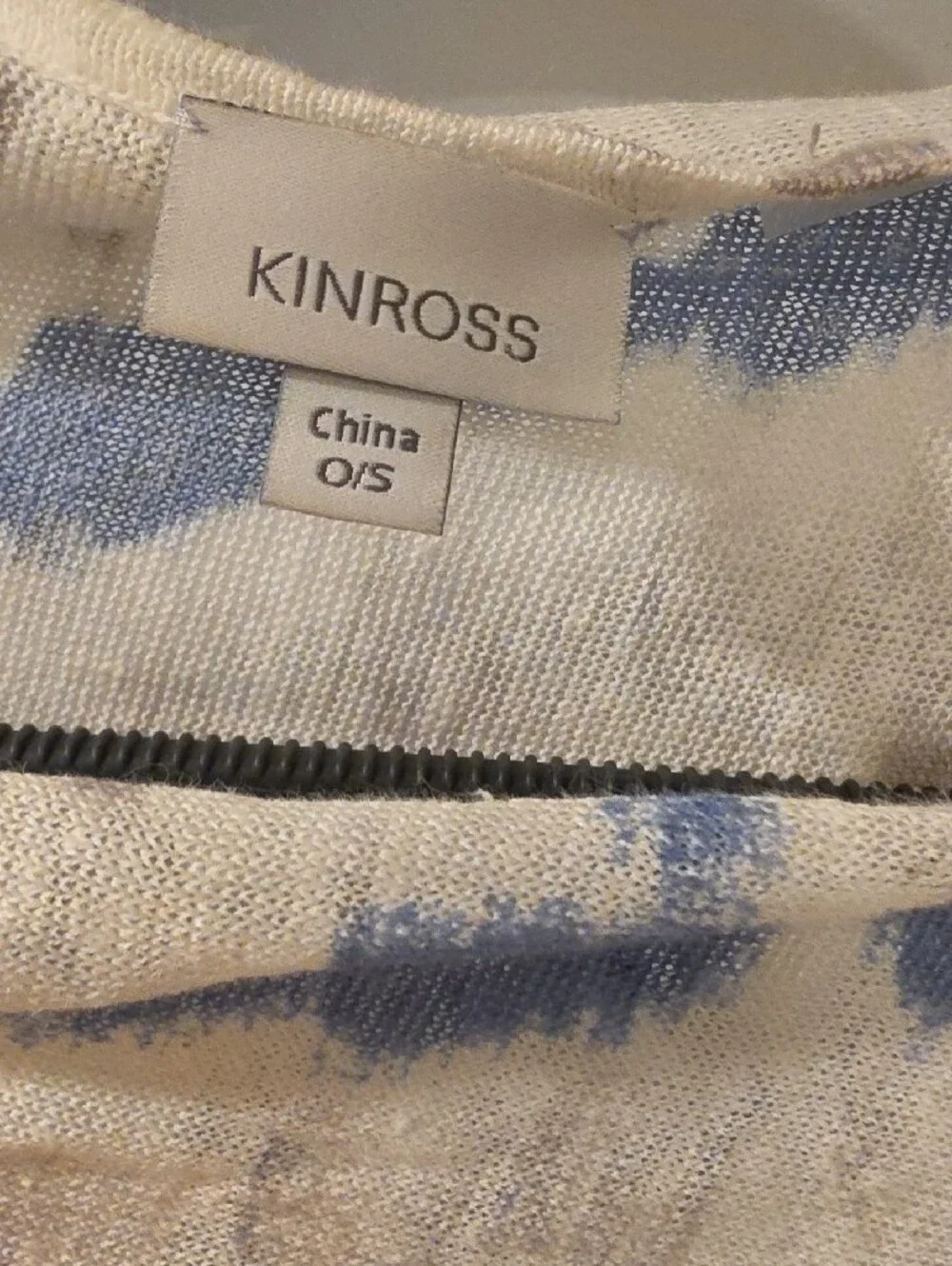 Kinross Pure Linen Cream and Light Blue Ikat Set